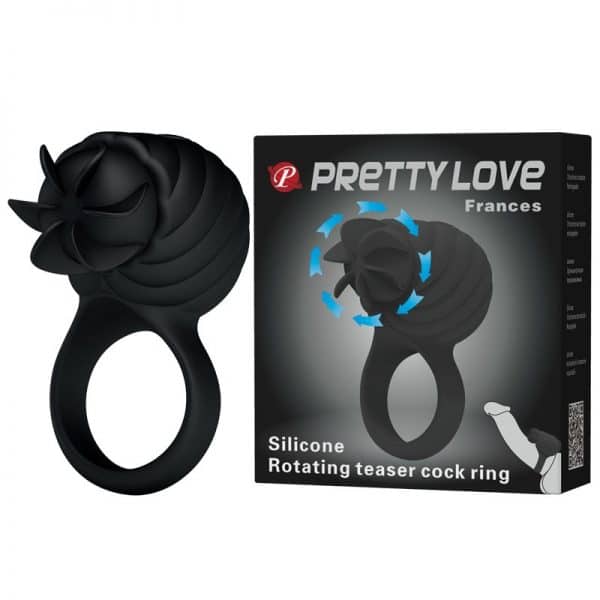 טבעת רטט Frances בצבע שחור